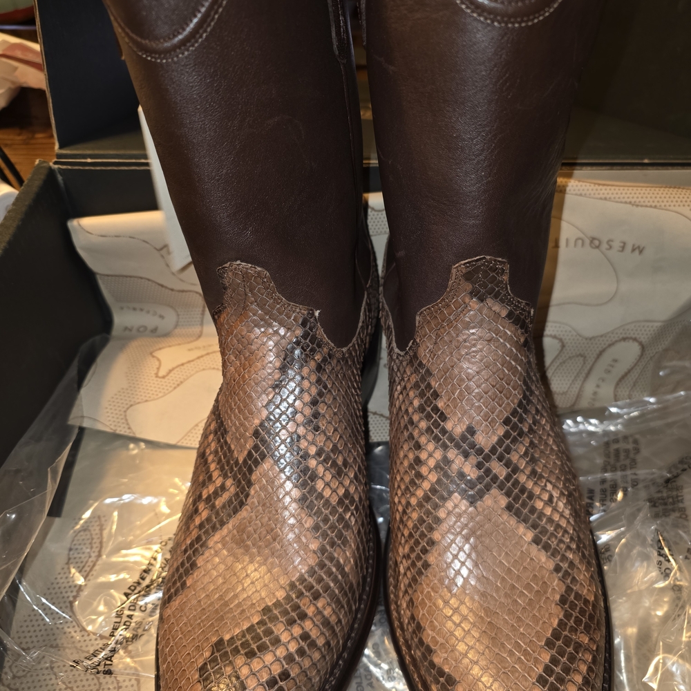 Tecovas Saddle Python Brown Men's Boots